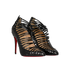 Christian Louboutin Gortik 100, &pound;350, Shoes, Black, Patent Leather, Side view