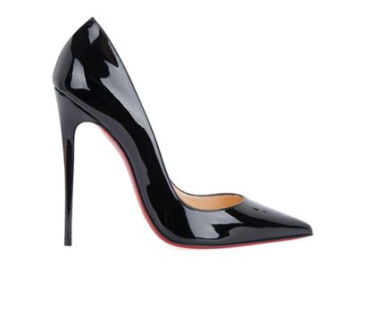 Christian Louboutin So Kate 120, £350, Shoes, Black, Patent Leather, Front view