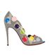 Christian Louboutin Lady Bug 100MM PVC Peep Toe Heels, front view