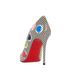 Christian Louboutin Lady Bug 100MM PVC Peep Toe Heels, back view