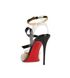 Christian Louboutin Alta Firma 100MM Perspex Heels, back view