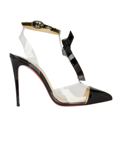 Christian Louboutin Alta Firma 100MM Perspex Heels, front view