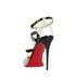 Christian Louboutin Alta Firma 100MM Perspex Heels, back view
