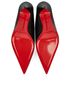 Christian Louboutin Quart 80MM Printed Lizard Mules, top view