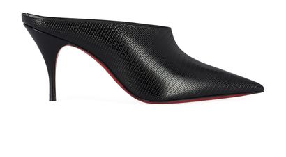 Christian Louboutin Quart 80MM Printed Lizard Mules, front view