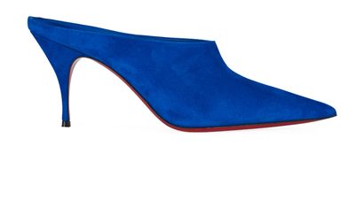 Christian Louboutin Quart 80MM Suede Mules, front view
