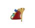 Christian Louboutin Decidela 85MM Rainbow Plexi Mules, back view
