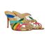Christian Louboutin Decidela 85MM Rainbow Plexi Mules, side view