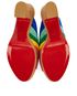 Christian Louboutin O Sister 120MM Rainbow Mules, top view