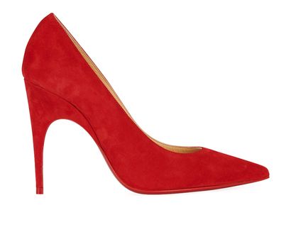 Christian Louboutin Alminette 100MM Suede Pumps, front view