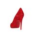 Christian Louboutin Alminette 100MM Suede Pumps, back view