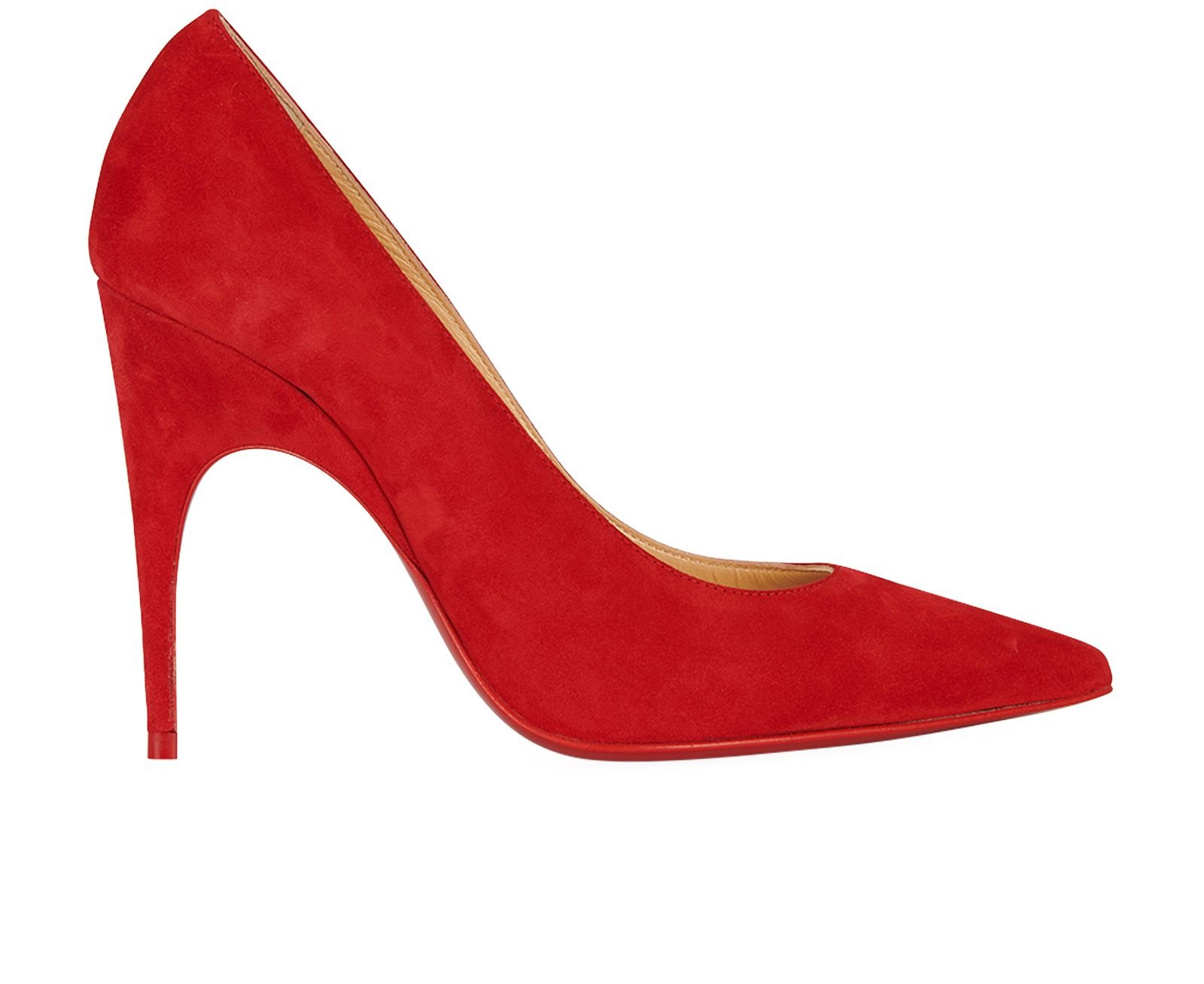 Christian Louboutin Alminette 100MM Suede Pumps Heels Designer Exchange Buy Sell Exchange