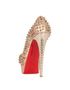 Christian Louboutin Lady Peep Spikes 160 Heels, back view