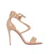 Christian Louboutin Choca Spikes 100, &pound;350, Shoes, Beige/Pink, Leather, Front view