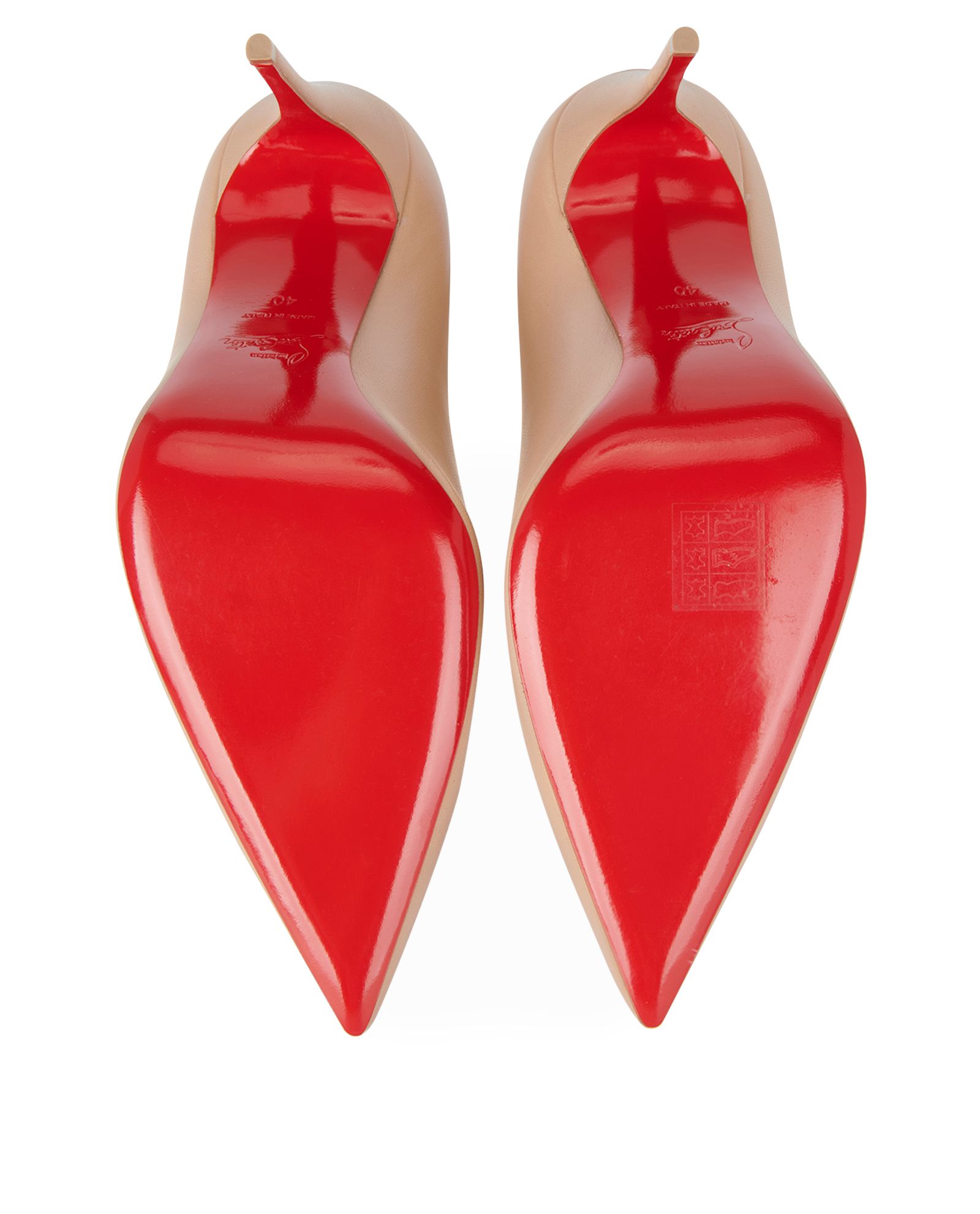 Christian Louboutin Kate 100 Nappa, &pound;390, Shoes, Pink, Leather, Top view