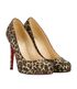 Christian Louboutin Leopard Heels 100, side view