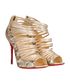 Christian Louboutin Gortika Camo Metallic Bootie, side view