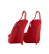 Christian Louboutin Bow Slingback Heels, &pound;150, Shoes, Red, Satin, Back view