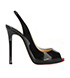 Christian Louboutin Patent Sling Backs, front view