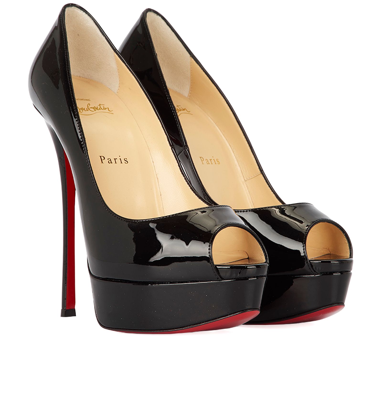 Christian Louboutin Fetish Peep 150, Heels - Designer Christian Louboutin Fetish Peep 150, Heels - Designer