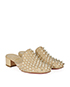 Christian Louboutin Spiked Mules, side view