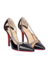 Christian Louboutin Edith 100 Crystal Strap Heels, side view