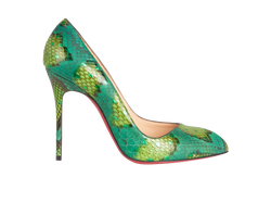 Christian Louboutin Corneille 120, Python, Green, UK5, DB, 3*