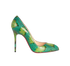 Christian Louboutin Corneille 120, £350, Shoes, Green, Python, Front view