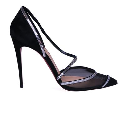 Christian Louboutin Chiara Diams 100 Crystal Heels, front view