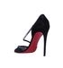 Christian Louboutin Chiara Diams 100 Crystal Heels, back view