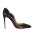 Christian Louboutin Hot Chick 100 Pump, &pound;395, Shoes, Black, Leather, Front view