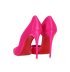 Christian Louboutin Iriza 100 Pumps, &pound;350, Shoes, Pink, Satin, Back view