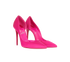 Christian Louboutin Iriza 100 Pumps, &pound;350, Shoes, Pink, Satin, Side view
