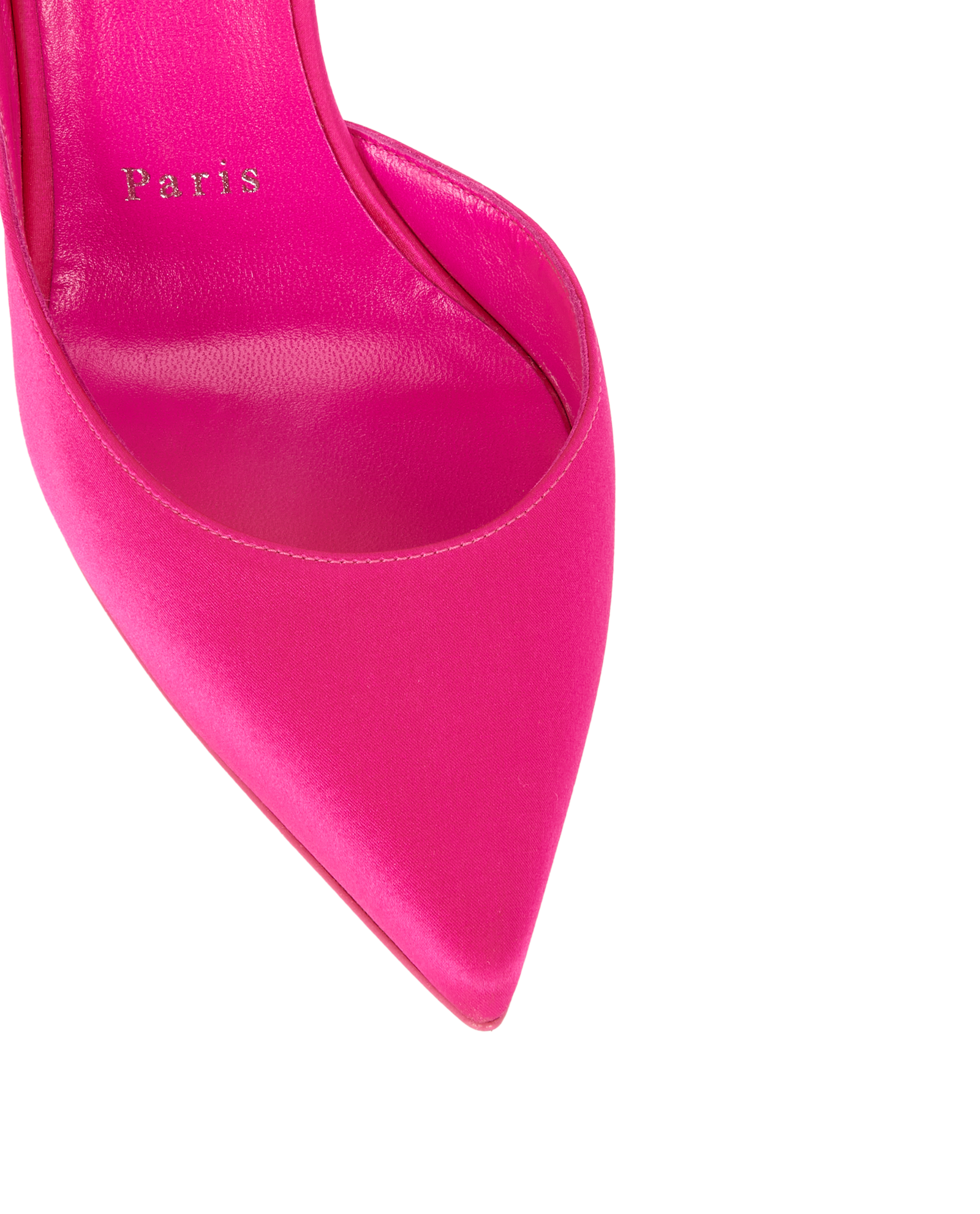 Christian Louboutin Iriza 100 Pumps, &pound;350, Shoes, Pink, Satin, Other view