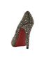 Louboutin Studded Peep Toe Heels, back view