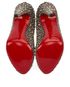 Louboutin Studded Peep Toe Heels, top view