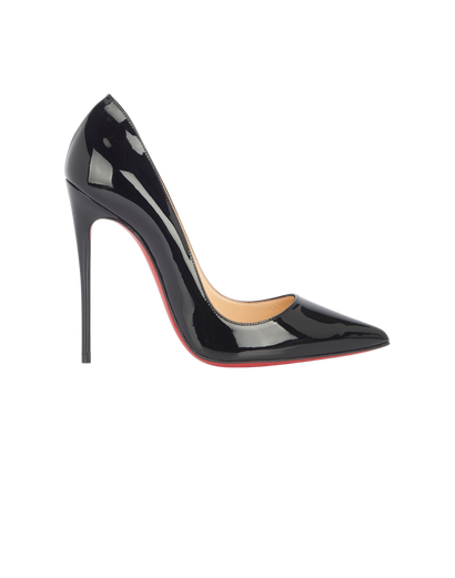 Christian Louboutin So Kate 120, &pound;395, Shoes, Black, Patent Leather, Front view
