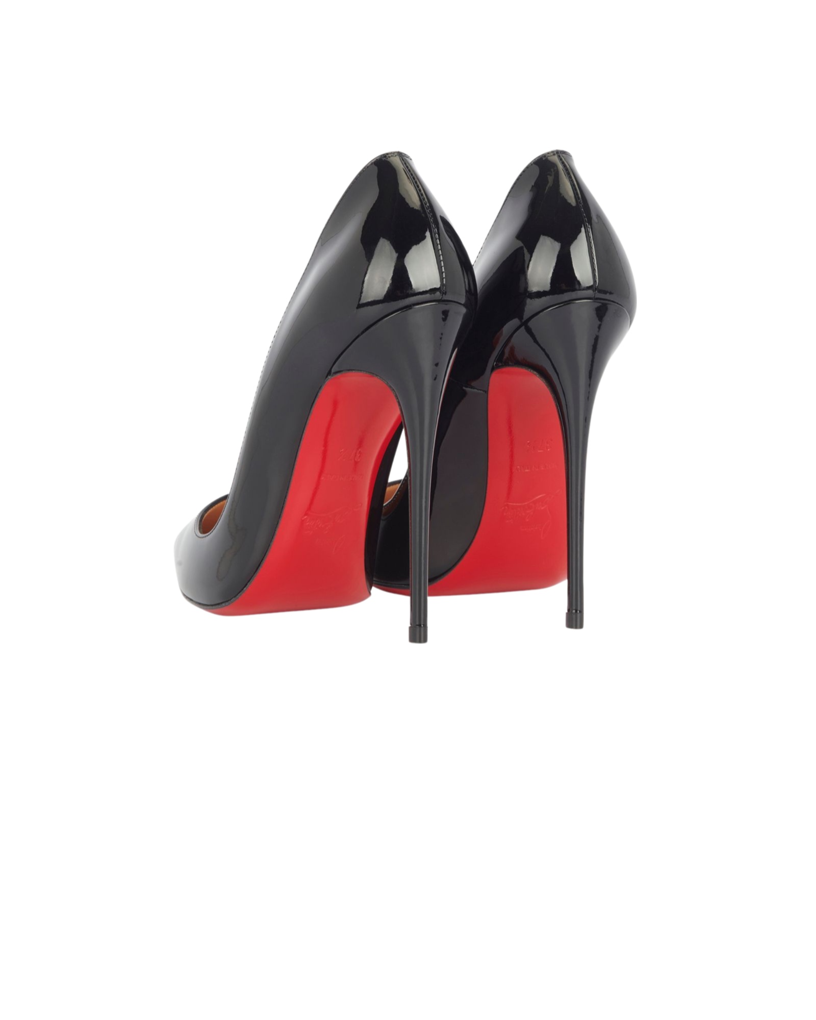 Christian Louboutin So Kate 120, &pound;395, Shoes, Black, Patent Leather, Back view