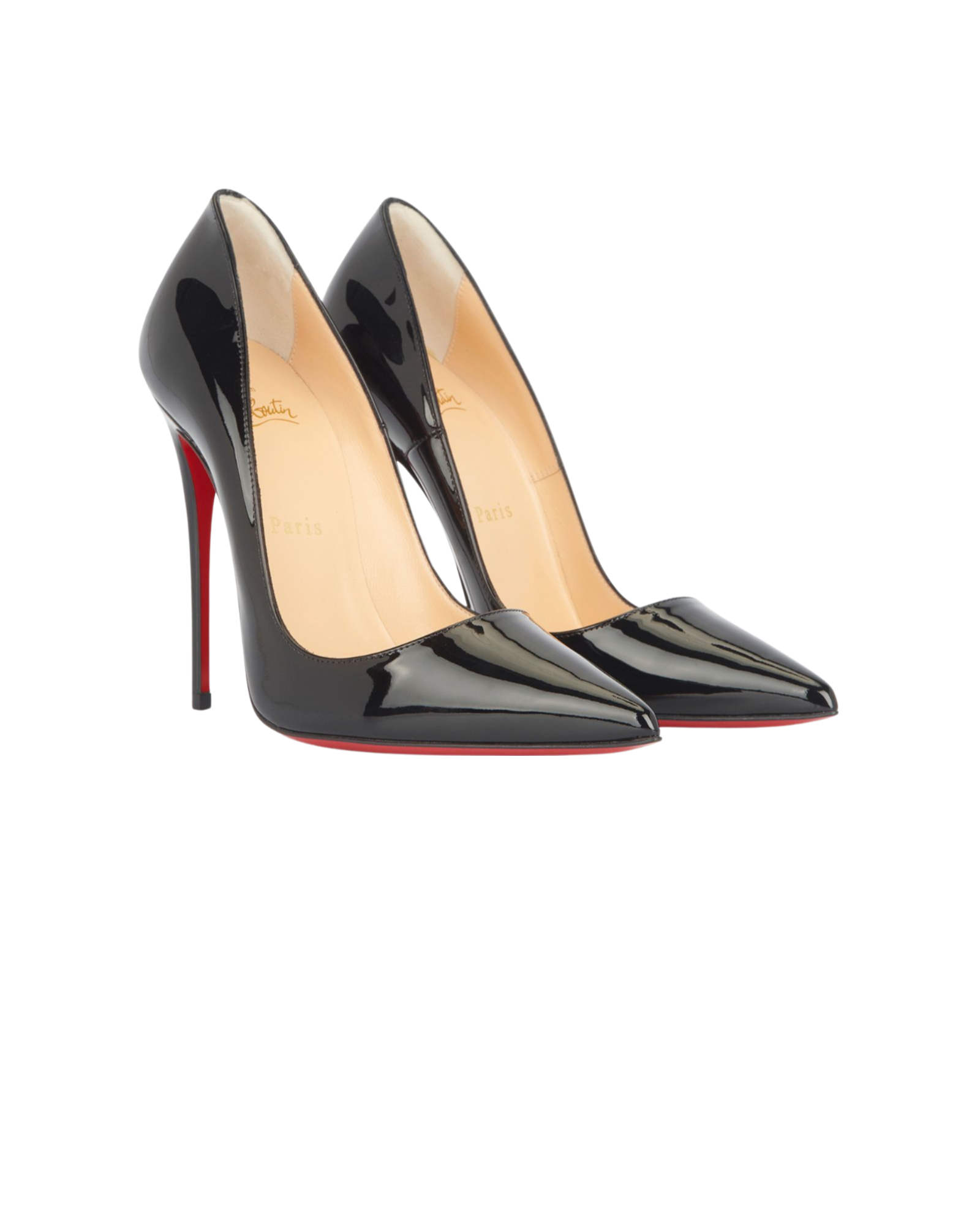 Christian Louboutin So Kate 120, &pound;395, Shoes, Black, Patent Leather, Side view