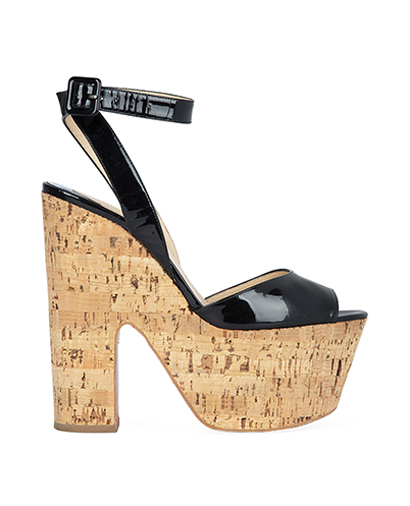 Christian Louboutin Cork Extreme Platform Wedges, front view