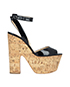 Christian Louboutin Cork Extreme Platform Wedges, front view