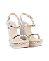 Christian Louboutin Wedge Sandals, side view
