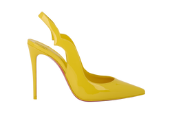 Christian Louboutin Hot Chick Slingbacks, Patent, Yellow, UK3, B/DB, 3*