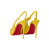 Christian Louboutin Hot Chick Slingbacks, back view