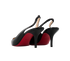 Christian Louboutin Slingback Kitten Heels, back view