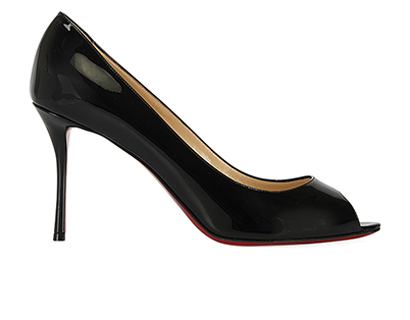 Christian Louboutin Patent 85 Heels, front view