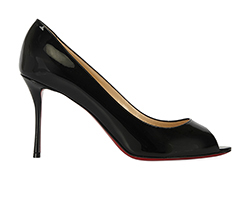 Christian Louboutin Patent 85 Heels, Black, B, 8.5, 4*