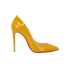 Christian Louboutin So Kate Pumps, &pound;275, Shoes, Yellow, Patent Leather, Front view