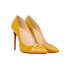 Christian Louboutin So Kate Pumps, &pound;275, Shoes, Yellow, Patent Leather, Side view