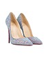 Christian Louboutin Holographic Heels, side view